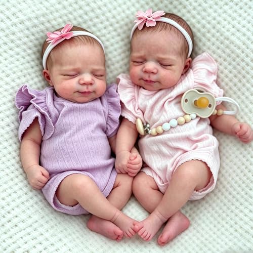 Muñeca Reborn Bebé Vinilo 18 Pulgadas Realista Posable miniatura 2