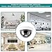 Fake Camera for Home, Fake Security Camera with Flashing LED Light CCTV Dome Camera Decoy Security Cameras Dummy Camera for Business Parking Lot, 4 Packs, White