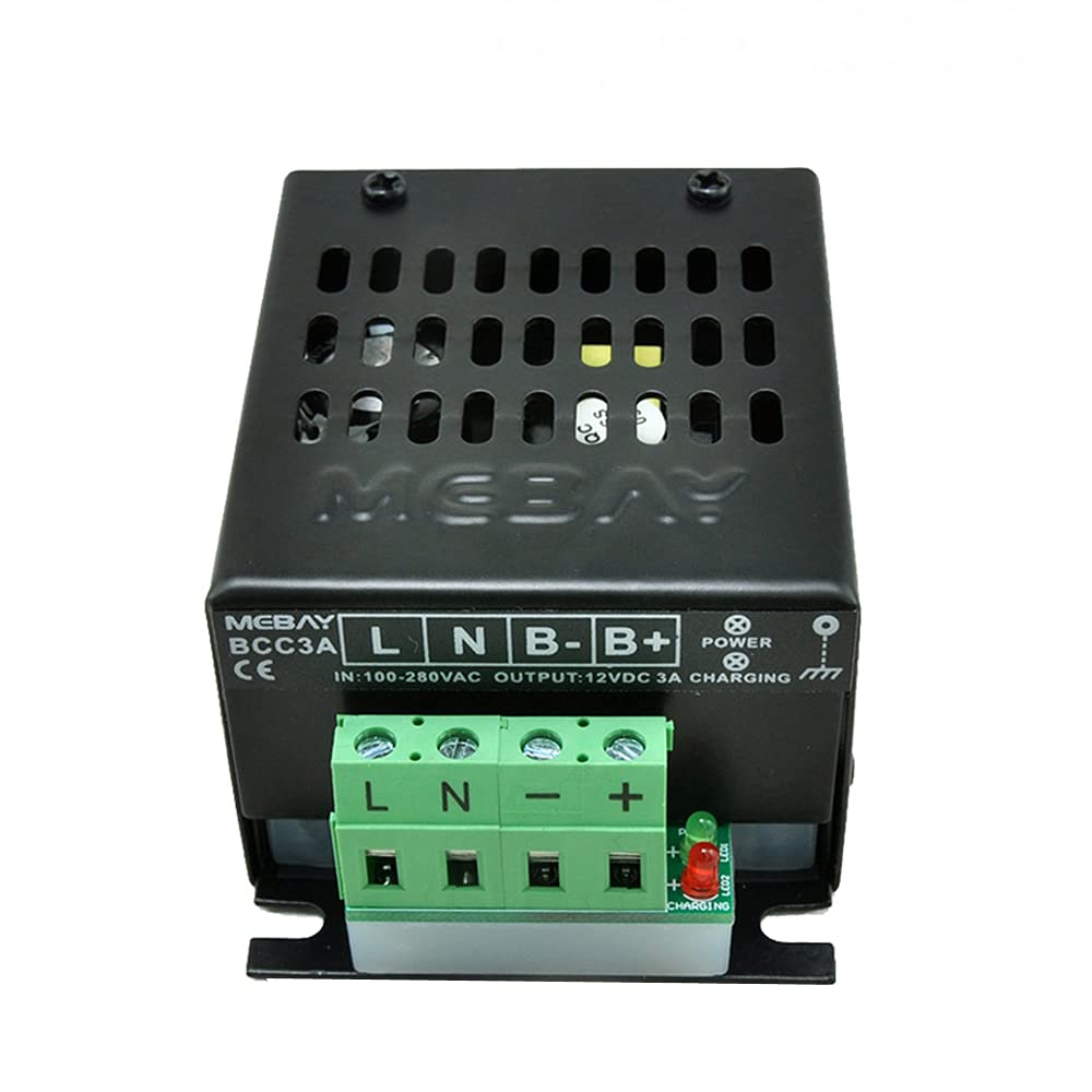 YOKDEN Generator Battery Charger 3A 12V Lead-Acid Fast Trickle Floating Charging Intelligent Power Charger 50Hz 60Hz AC 100~280V