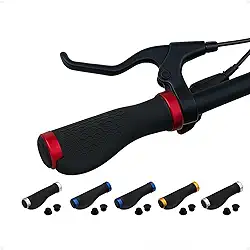 Manopla Ergonômica para Bike MTB e Speed com Trava Antiderrapante – Acessório Confortável para Guidão Bicicleta, Reduz Vibração, Ideal Ciclismo Urbano e Trilhas, Leve, Resistente Ciclismo