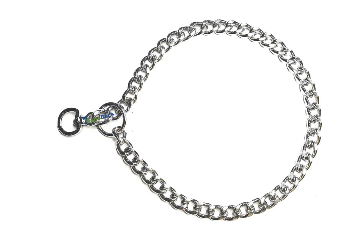 BohoBark Stainless Steel Dog Chock Chain for Pet Outdoor Training Walking, Adjustable Dog Chain for Party and Occassion (10 No 18 Inch, Silver (Grander Cut) Chock Chain) (B0CGDHG6ST) Amazon Price History, Amazon Price Tracker