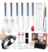 Griddle Accessories kit for Blackstone, 27 PCS Flat Top Grill Accessories with 17.4 Inch Extra Lo...