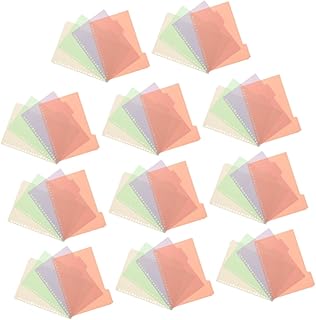 ABOOFAN 12 Conjuntos De Guias De Índice Bloco De Notas Clipes De Fichário Fichários De Cadernos Fichário Divisor De Bloco De Notas Divisores De Índice Etiquetas Classificadas Guias De