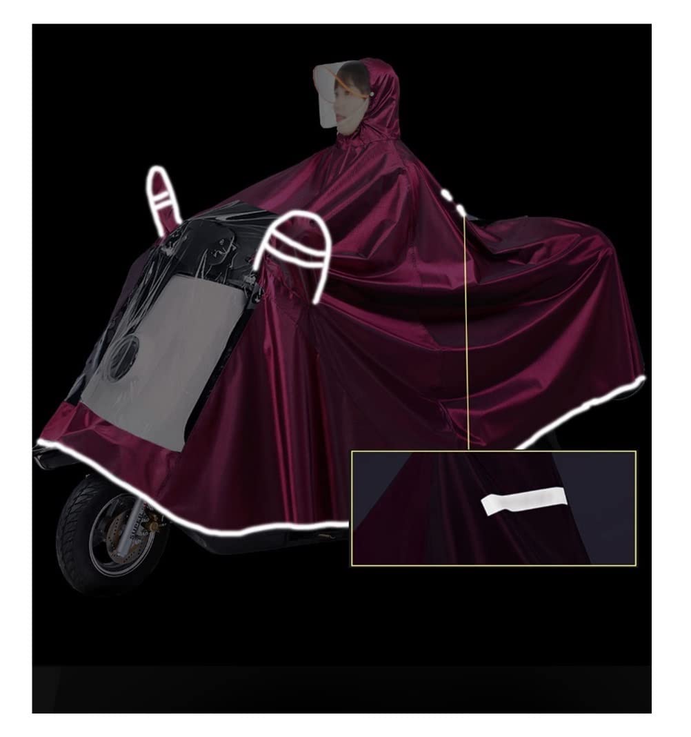 Płaszcz Outdoorowy na Deszcz Motocyklowy Płaszcz Przeciwdeszczowy Długi Poncho Wodoodporny Kombinezon Dla Dwóch Osób Odzież Przeciwdeszczowa Wielokrotnego Użytku, Ripstop