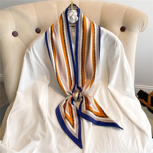MINIDORA Satin Scarves for Women 59× 5.9 inches Elegant Silk Feeling Scarf for Bag Headwrap Lightweight Neck Tie2