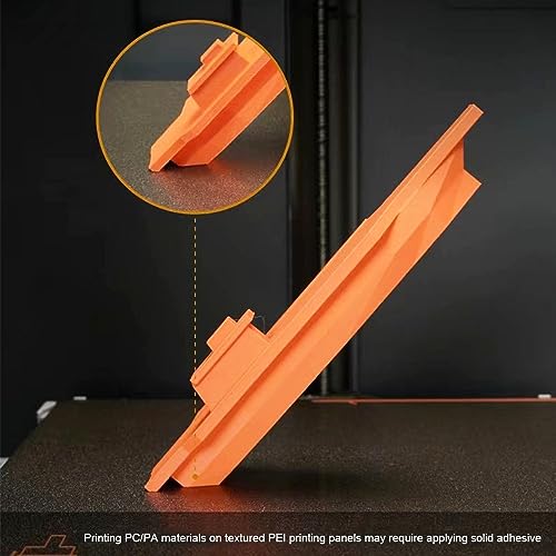 HzdaDeve PEI Sheet for Bambu Lab X1/X1C/P2S/P1P/P1S/A1 Carbon Build Plate Heated Bed Spring Steel Flexible Platform 257.5x257.5 mm Double Side Textured Board for 3D Printer (Gold)