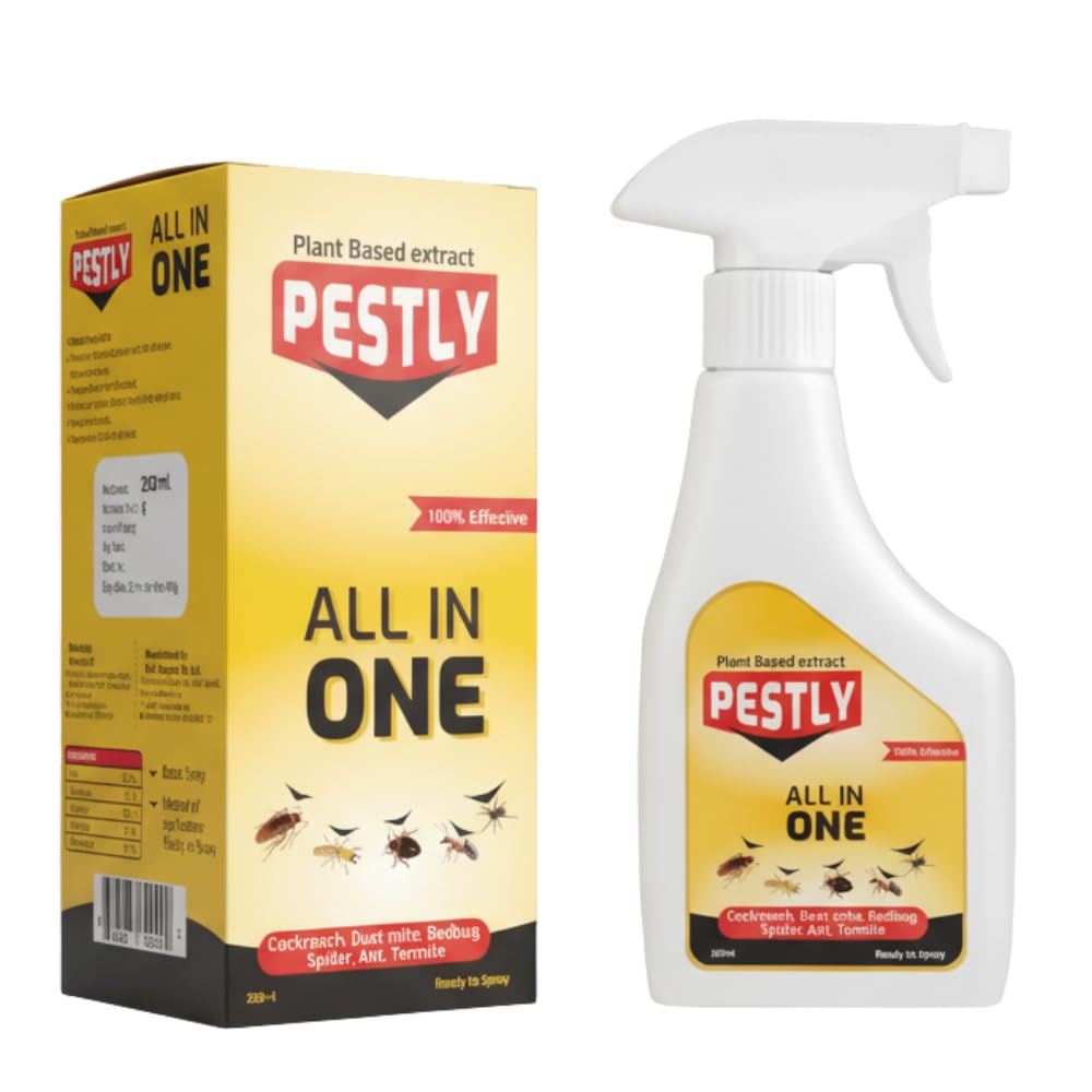 All-In-One Pest Control Spray for Cockroach, Spider, Dust Mite, Bedbugs, Ants, Termites (Pack of 1 (All in One))