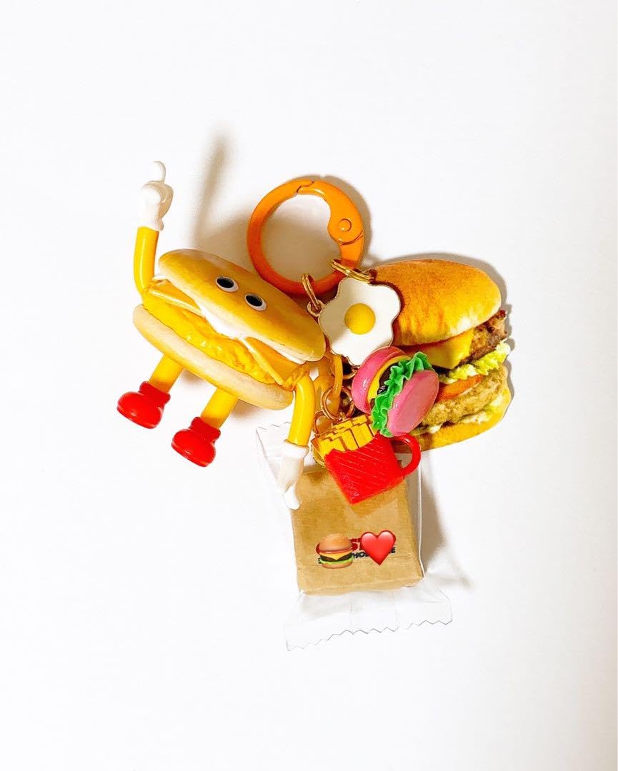 Amazon.co.jp: ハンバーガーくん じゃらじゃらキーホルダー : おもちゃ 
