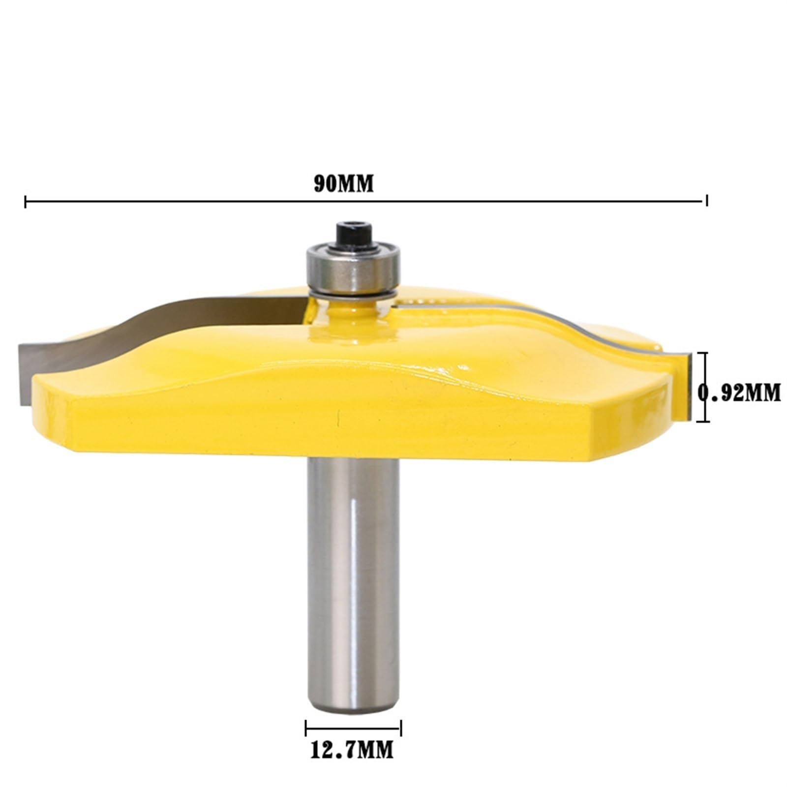 Fresa per scanalature, Fresa for legno for mortasa e tenone for porta dell'armadio 1/2 nel gambo 17-22 mm 2 pezzi o 3(3PCS)