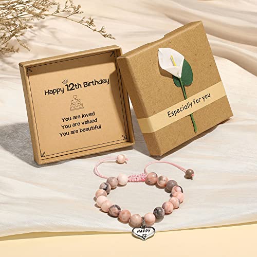 Image of MIXJOY Happy Birthday Gifts for Women, Birthday Braided Beads Bracelet Gifts for Turning Age Daughter Granddaughter Niece