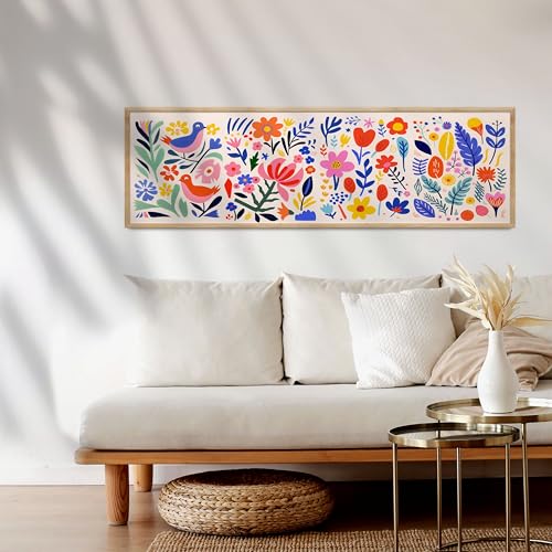 Décoration de chambre tableau horizontal allongé pour grand mur vide - 3