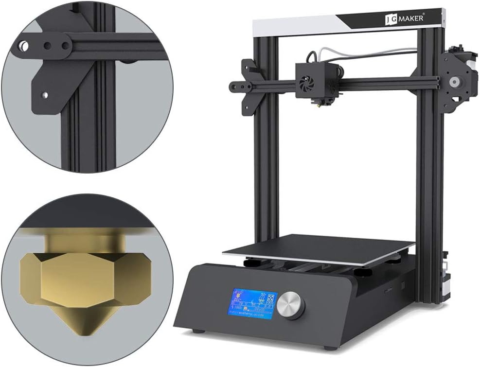 review JGMAKER Magic Upgraded 3D Printer DIY Kits Fast Assemble Open Source with Metal Base Resume Printing Filament Sensor Function 8.66x8.66x9.4inch ABS PLA 3D Filament DIY Lover Home School Use