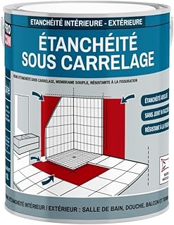 Etancheite sous carrelage, douche, salle de bain, cuisine, pièce humide - Resine d'imperméabilisation, protection à l'eau PROCOM 2.5 litres