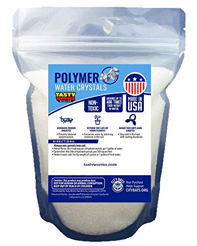 Tasty Worms Nutrition Inc. 5lb Water Polymer Crystals Medium 1-2mm Sized Crystals