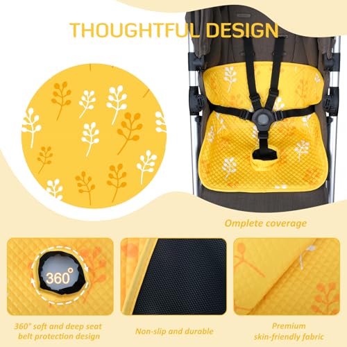 Image of INFANZIA Dry Seat, Car Seat Protector Waterproof Carseat Liner Potty Training Toddlers, Baby and Infants, Piddle Pad for Carseats Strollers (Yellow, 1 Pack