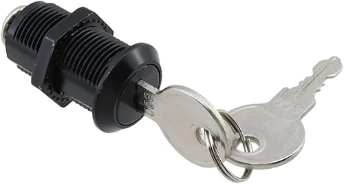 Miniatura 9 de LC LICTOP Cerradura de cilindro de leva tubular con acabado cromado con 2 llaves de seguridad para gabinete de seguridad, cerradura de leva con