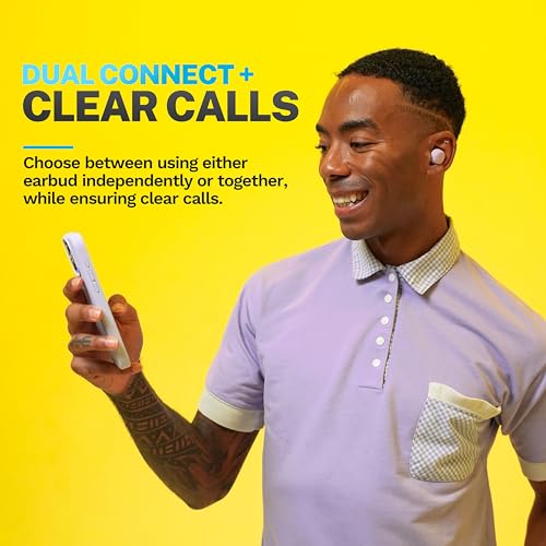 Image of JLab Go Air Pop+ True Wireless Bluetooth Earbuds, in Ear Headphones with Microphone, 35H Playtime, USB-C Charging Case, Dual Connect, EQ3 Sound, Lilac