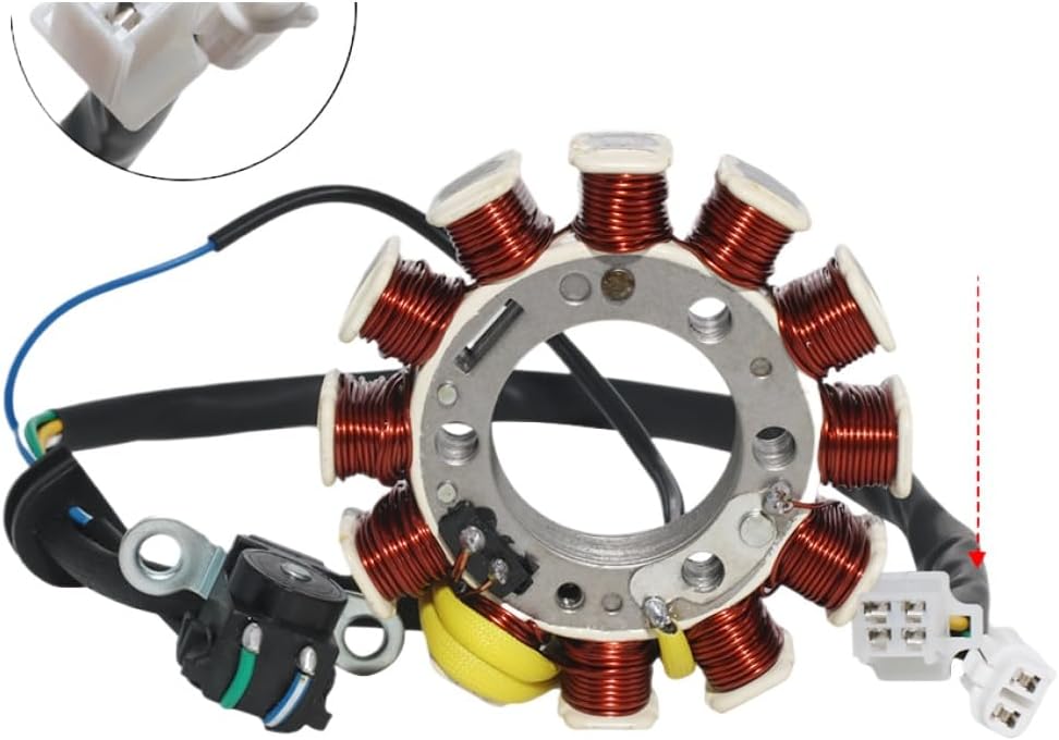 Motorcycle Stator Coil Replacement Compatible With XT125 XT125R XT125X 2005-2006 3D6-H1410-00