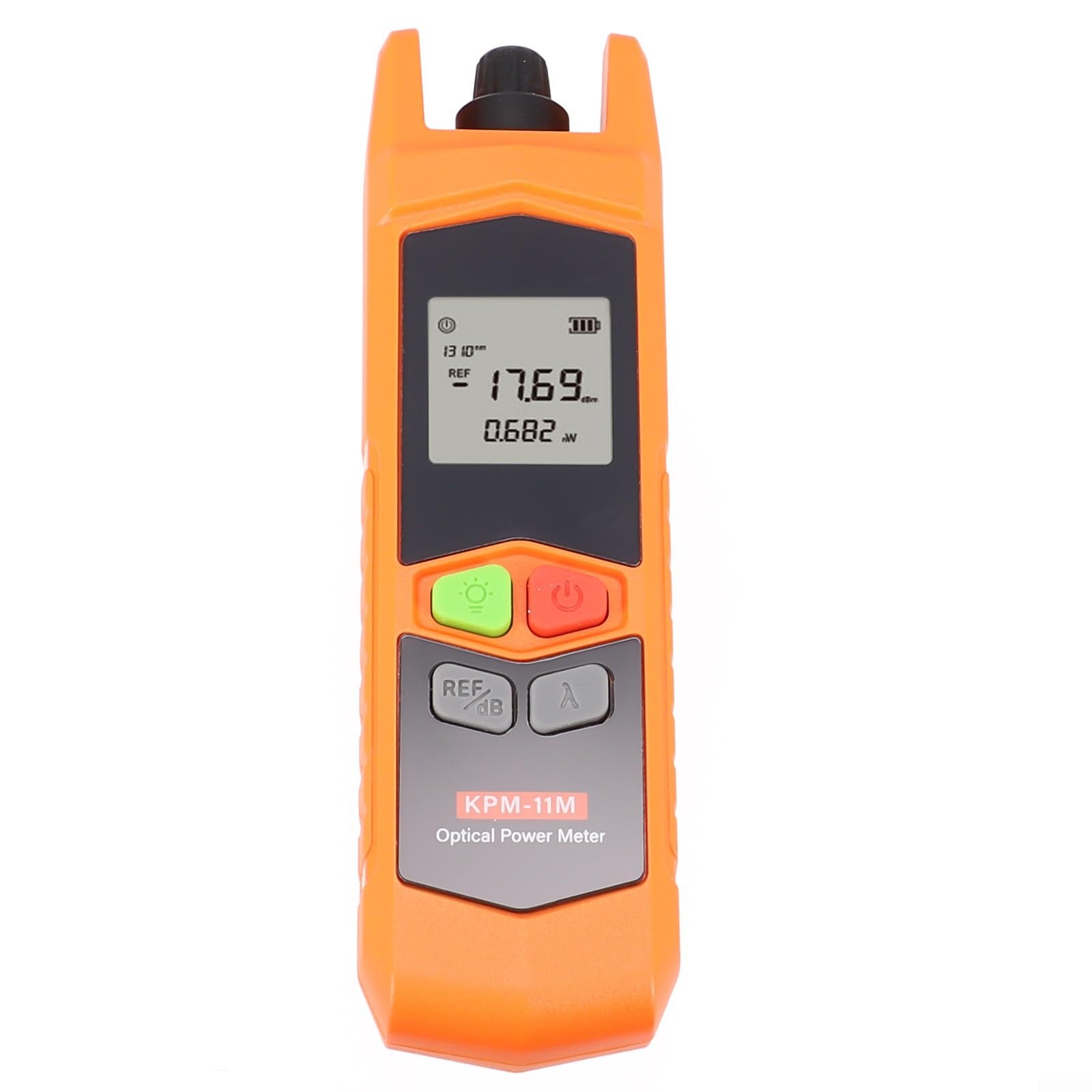 Honseadek Mini misuratore di potenza a fibra ottica -11m con torcia elettrica a led da -70 a 6 dbm gamma di misurazione 7 lunghezze d'onda 850-1625nm Ingaas Probe 2
