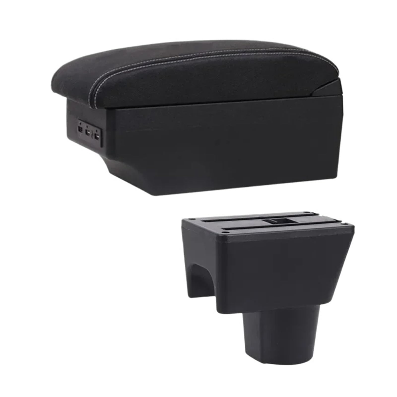 Umdjju E1 White Line For Duster 2010-2019 Armrest Box Central Store Content Captur Car Centre Console Armrest Box(E1 White Line)