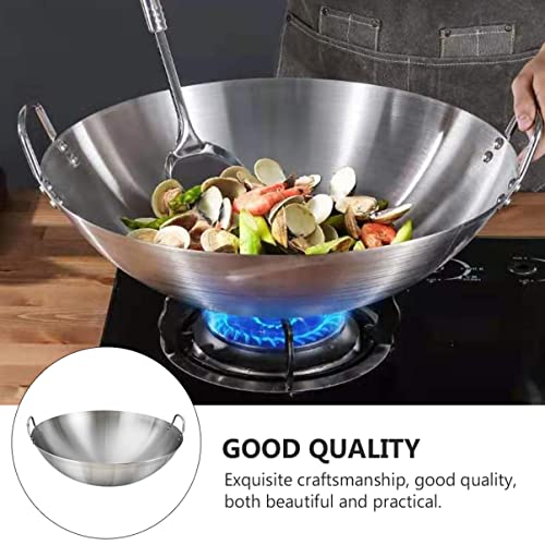 Sartén wok de acero inoxidable Unomor 1pc para cocina miniatura 4