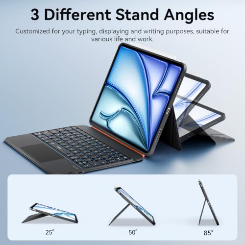 Image of WIWU iPad Keyboard Case Air 11 M4 /M3 /M2 11 /10th Gen Air 5 /4 Pro 11 inch 4 /3 /2 /1