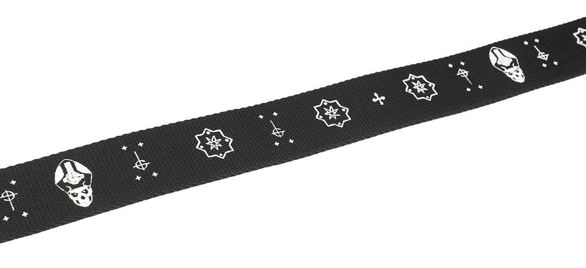 Ghost Logo Unisex Cinturón Negro 100% poliéster