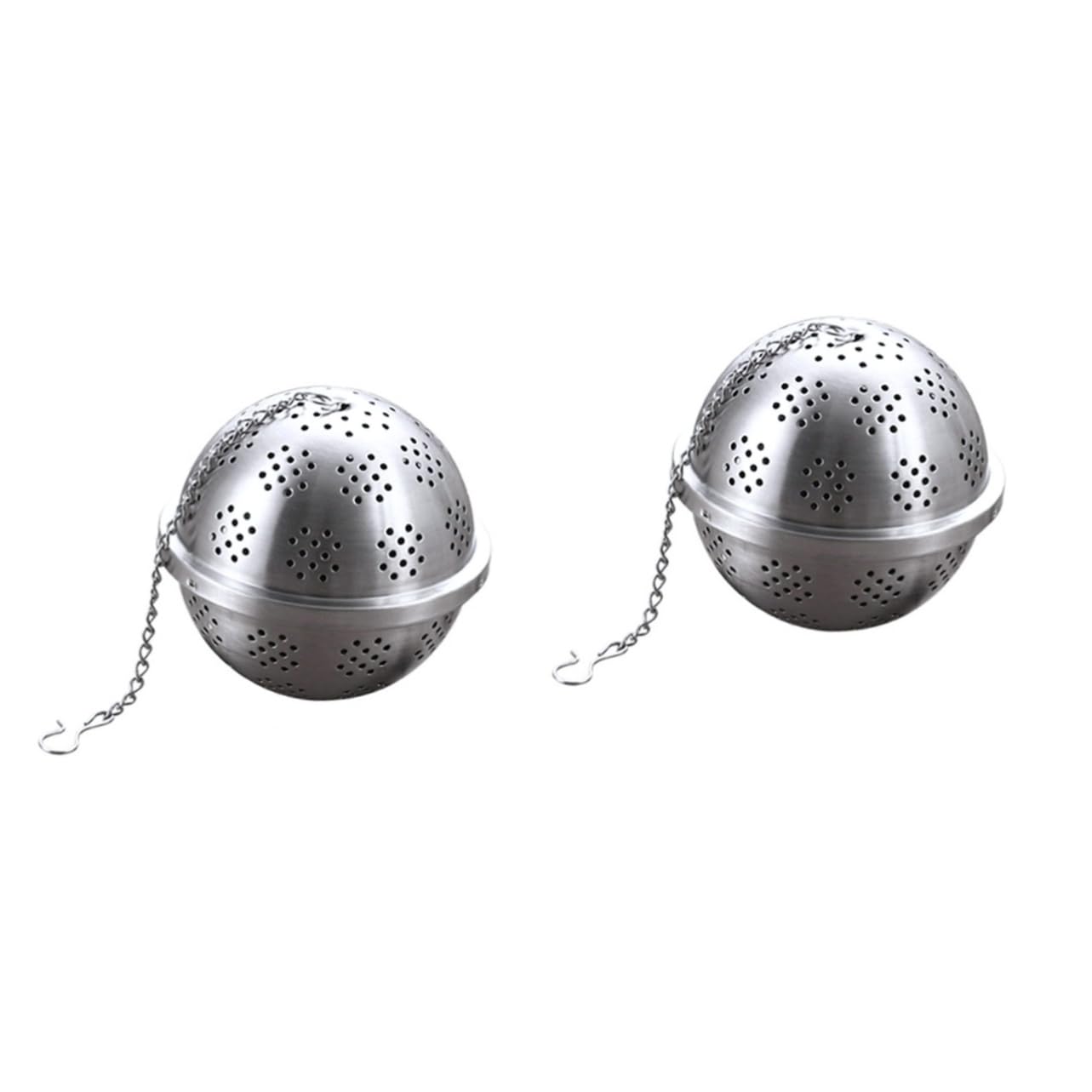 Zerodeko 2pcs 304 304 Stainless Steel Mesh Tea Strainer Ball for Loose Tea Infuser Reusable