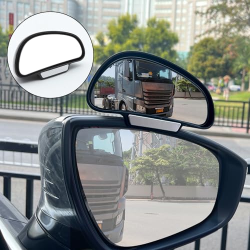 Image of Blind Spot Mirror Adjustable 360 Degree Car Side Mirror, HD Glass Rear View Exterior Accessories Frame Thickness Less than 5MM for Car SUV (single mirror right)