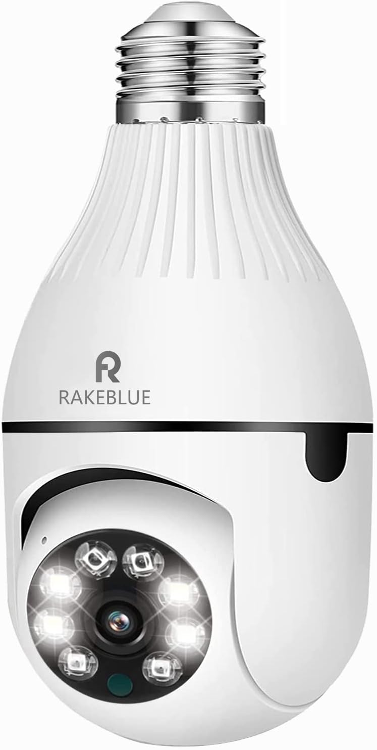 Light Bulb Camera,1080P Security Camera with 2.4GHz WiFi