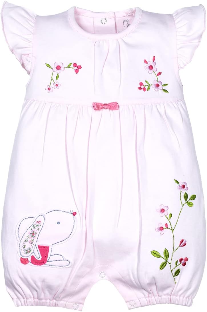 BABY GOHalf Sleeve Designer Creeper for Baby Girls