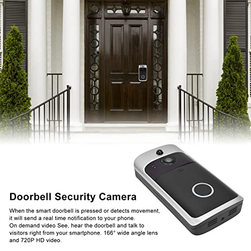 V5 WiFi Video Doorbell Camera, 720P HD 2.4G Wireless Doorbell Camera Built in Mic - Image 3