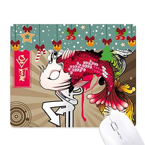 Alfombrilla de ratón japonesa de carpas, el tapete de oficina ideal para regalar esta Navidad