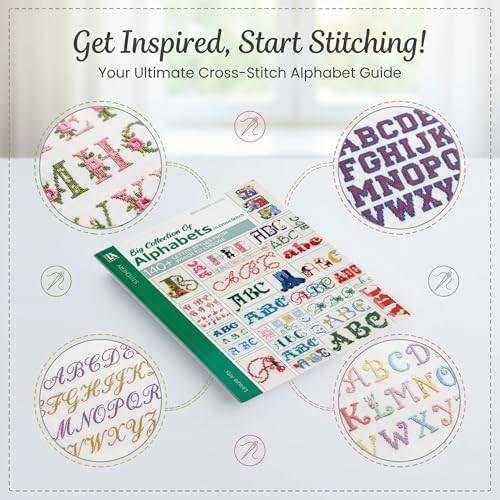 Image of A Big Collection of Alphabets in Cross Stitch