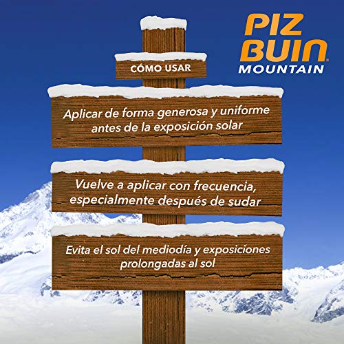Piz Buin Mountain Sonnencreme und Lippenpflege mit LSF 50+, Sonnenschutz speziell fürs Skifahren und Wandern, gegen Wind… - Image 8