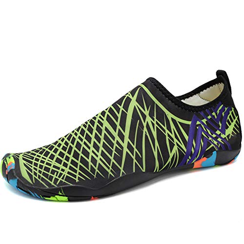 IceUnicorn - Escarpines de Material Sintético para Mujer, Color Verde, Talla 3.5 UK