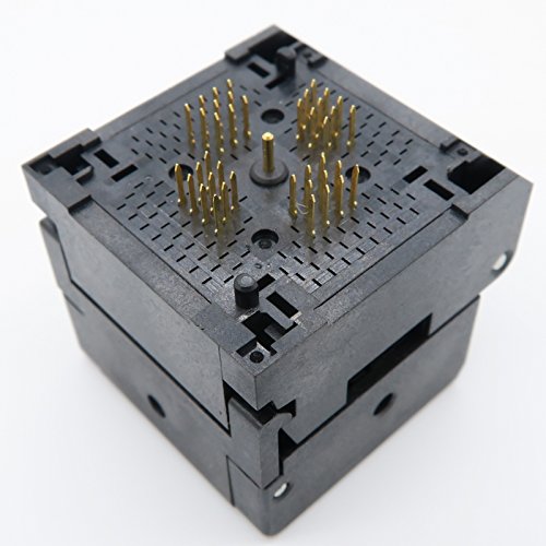 QFN40(5x5)-0.4 Burn in Socket QFN40 MLF40 WLCSP40 Package Testing Adapter, 0.4mm Pitch IC Size 5x5mm NP506-040-007-SC-G QFN IC MCU Programming Socket Burn-in(Clamshell, 0.4mm)