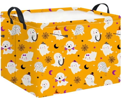 Image of Rectangle Storage Basket,Gift Basket,Room Decor(Chain Ghost Halloween)