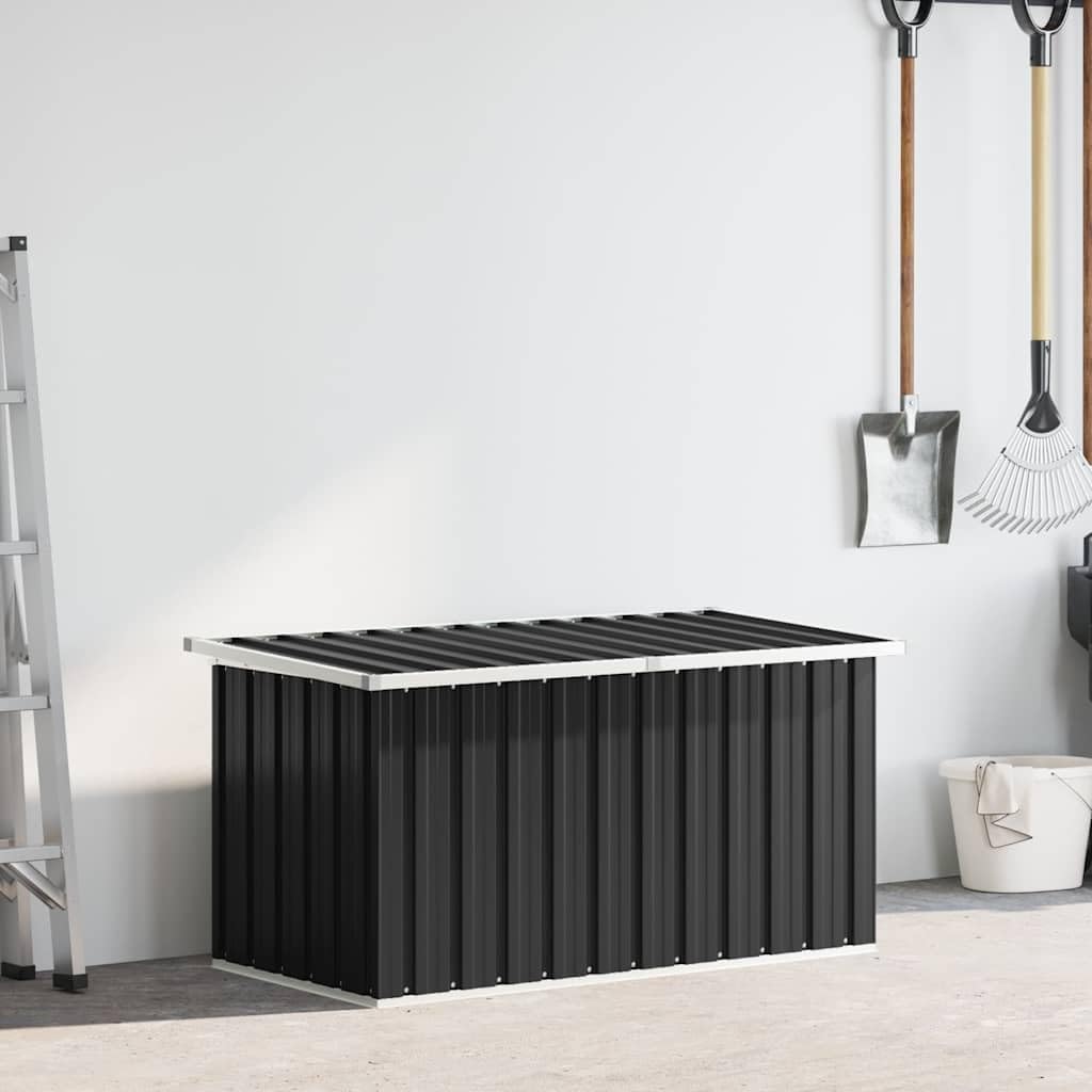 Genérico Caja de almacenaje para jardín Gris Antracita 129x67x65 cm,Mobiliario,Muebles de jardín,Cajas de almacenaje para Exteriores,46263