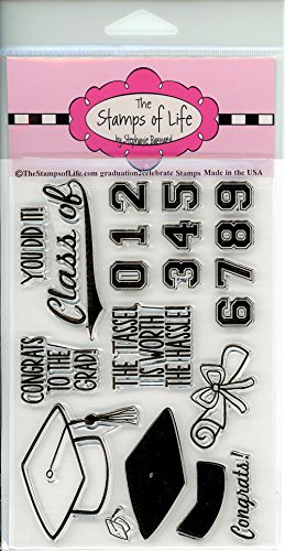 Graduation Stamps for Card-Making and Scrapbooking Supplies by The Stamps of Life - Graduation2Celebrate