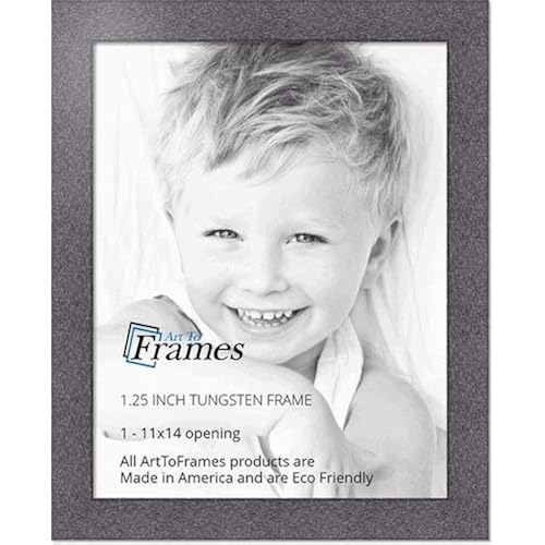 ArtToFrames 11x14 inch Tungsten Style Picture Frame, WOMBW26-443-11x14