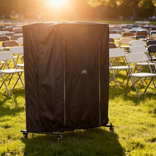 Image of Folding Chair Rack Cover, Waterproof Chair Cart Cover, Dust proof Chair Storage Dolly Chair Holder Covers-Customized
