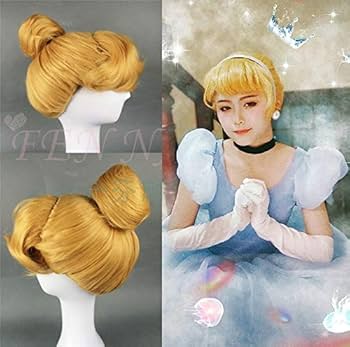 Amazon.co.jp: Cosplay wig ハロウィン女性シンデレラプリンセス
