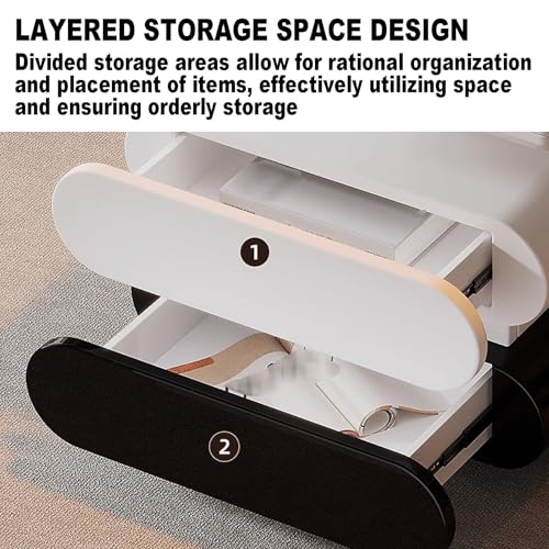 SAPSQPJHN 47" Couchtisch Mit Hubtischplatte, Ausziehbarer Esstischplatte, Modernem Beistelltisch Mit Verstecktem Fach, 2 Schubladen Und Rollen, Mobiler Couchtisch Für Wohnzimmer – Bild 5