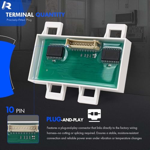 Image of New DE07-00129A Range LED Display Board Fit for Samsung Electric Range - Oven /Stove, Better Than Oem Quality, Fits Model NE59J7630SB NE59J7630SG NE59J7630SS NE59J7630SW