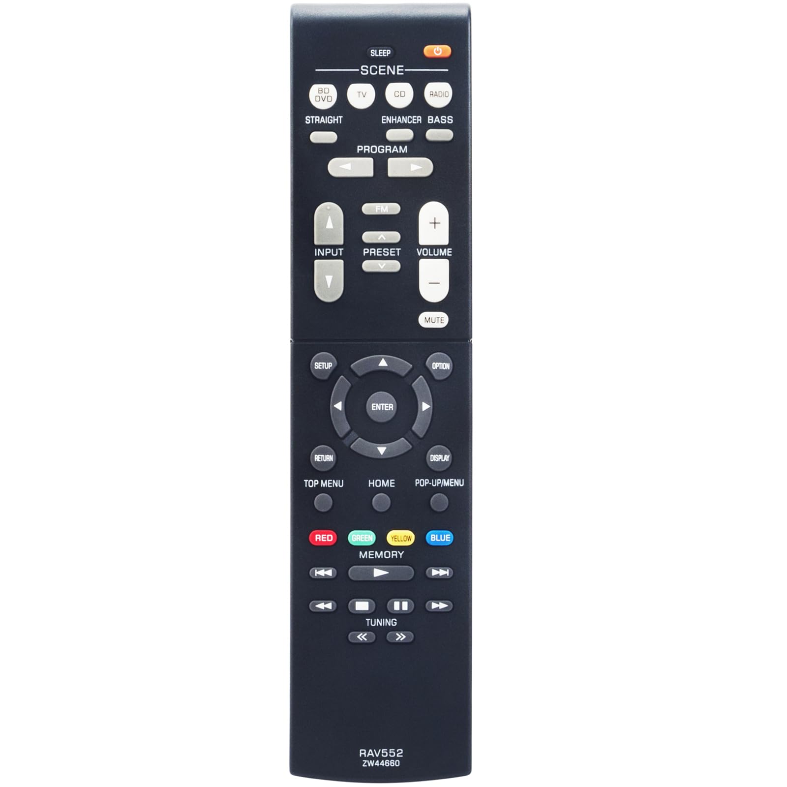 Buy Allimity RAV552 ZW44660 Replacement Remote fit for Yamaha AV
