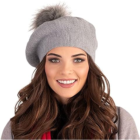 Vivisence Elegant and Stylish Ladies Beret 7035, Grey,UNI Cover