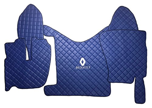 Conjunto de Alfombrillas delanteras para Camión 2005-2014 Alfombra de piso Moquetas AZUL Cuero Eco