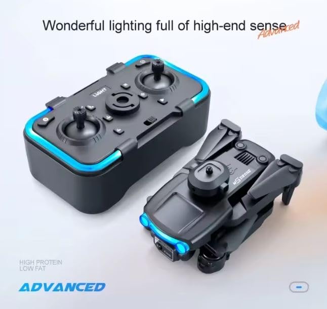 Image of WEADFAX-Drone-with-4K-Camera-WiFi-FPV-1080P-HD-Dual-Foldable-RC-Drone-Altitude-Hold-Headless-Mode-Visual-Positioning-Auto-Return-App-Control-Quad-Copter (W12-Pro)