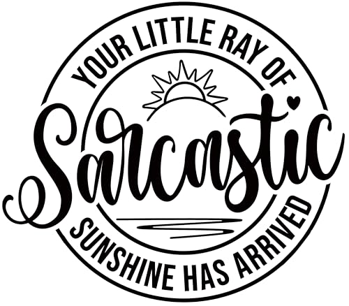 Your Little Ray of Sarcastic Sunshine Has Arrived Sweatshirts for Women Funny Humor Long Sleeve Tops Graphic Pullover4